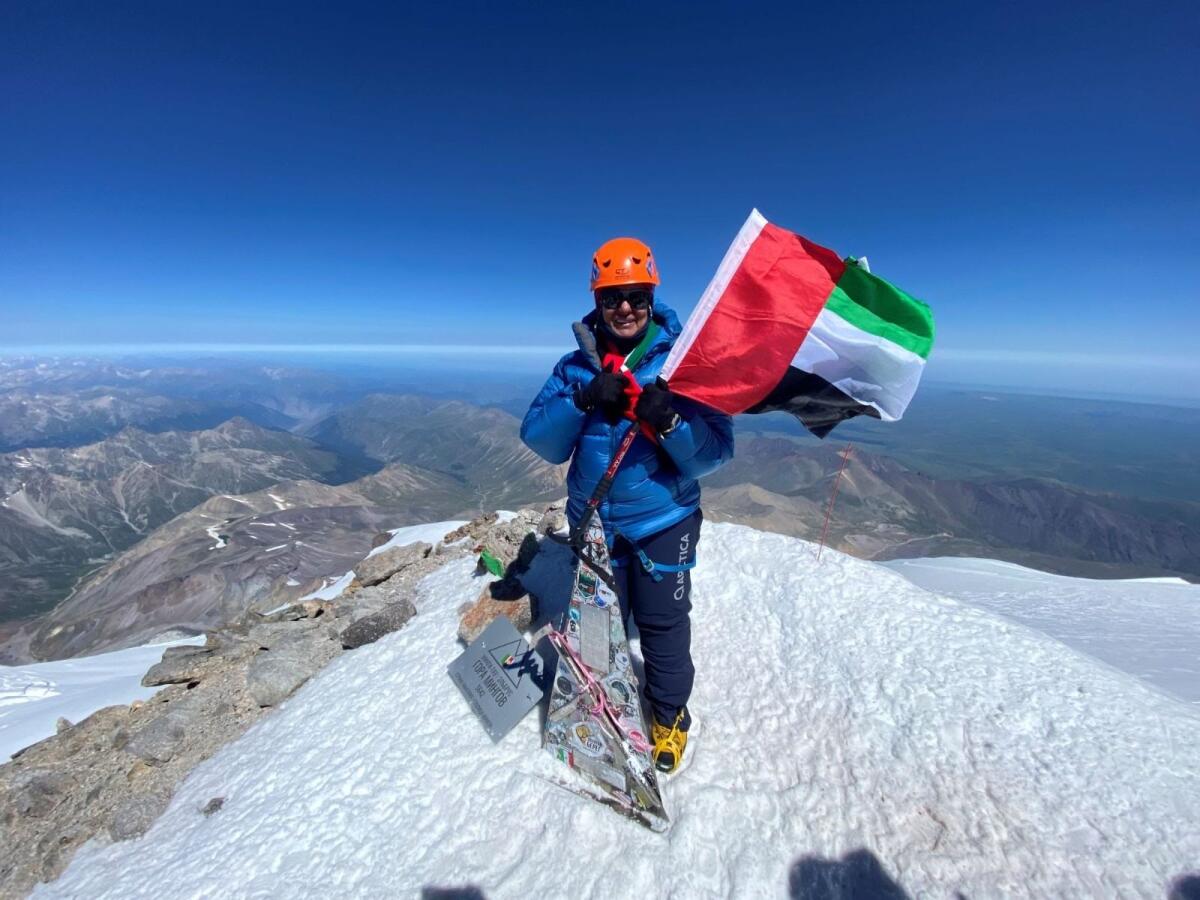 Emirati Women’s Day: Doctor raises UAE flag atop Europe's highest peak to promote healthcare for all